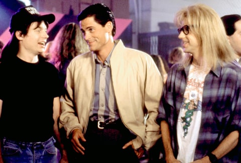 Mike Myers, Rob Lowe, Dana Carvey, 1992.