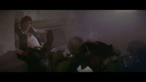 Han Solo hangs out in Mos Eisley
