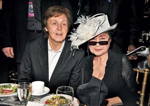 Paul McCartney with Yoko Ono