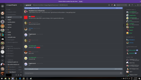 Capture of some of the discussion on Discord
