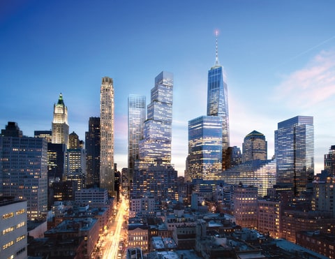 2 World trade Center in Lower Manhattan, which is in progress.