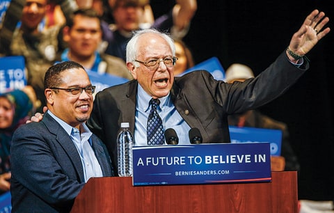 With Rep. Keith Ellison, a front-runner to become the next chair of the DNC.