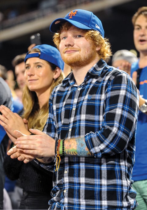 With girlfriend Cherry attending a Mets game. “She’s the one person that’s going to remain constant for me,” he says.