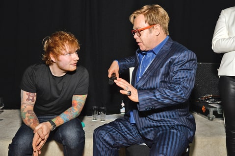 “I love his values – he’s naughty as well,” says Elton.