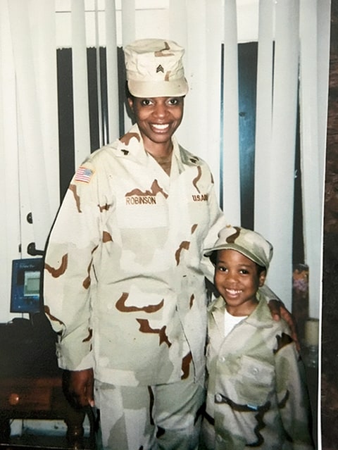 khalid mother military childhood camo