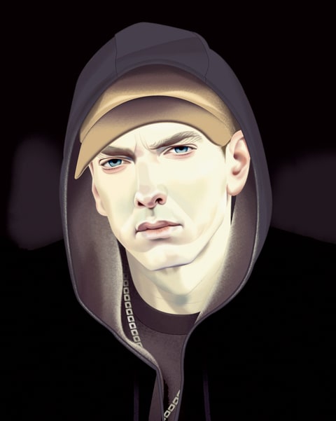 VERTICAL LEAD eminem revival record review illo
