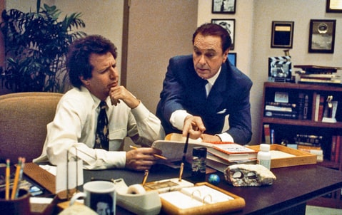 Garry Shandling and Rip Torn, who played 'Sanders' producer Artie on HBO series