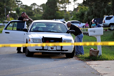 Port St. Lucie Police at the home of Blake and Mary-Jo Hadley in Port St. Lucie.