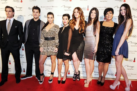 Scott Disick, Rob, Kim, Kourtney and Khloe Kardashian, Kylie, Kris Jenner and Kendell in Las Vegas in 2011.