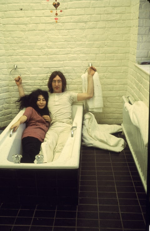 John Lennon and Yoko ONo