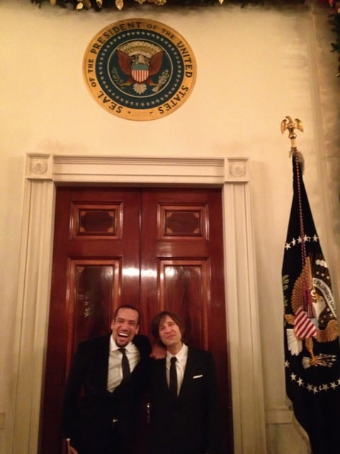 Rodney Mullen and Ben Harper attend the White House Barack Obama