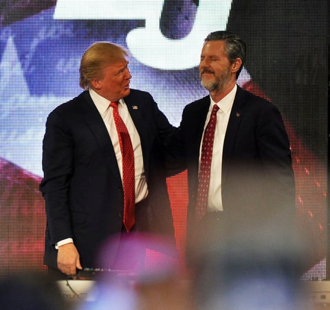 Donald Trump, Jerry Falwell Jr