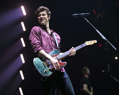 Shawn Mendes in concert at the American Airlines Arena in Miami.