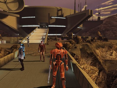 KOTOR featured homicidal robot HK-47 and was set thousands of years before the movies