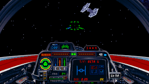 LucasArts' 'X-Wing' and 'TIE-Fighter' games used true 3D models for the ships