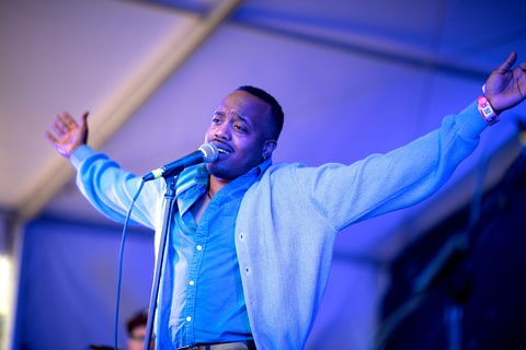 Durand Jones and the Indications performs at the Stubhub Next Stage in Austin, Texas on March 15th, 2018.