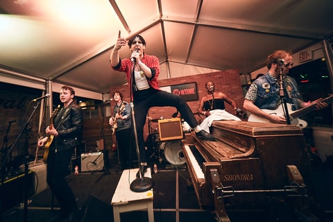 Low Cut Connie performs at the Clive Bar in Austin, Texas on March 17th, 2018.