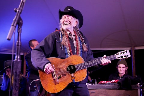 Willie Nelson performs in concert during the Luck Welcome dinner benefitting Farm Aid on March 14, 2018 in Spicewood, Texas.