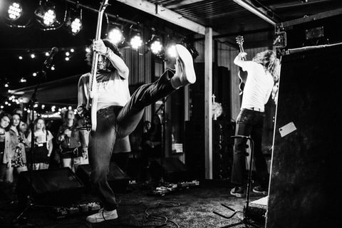 Naked Giants perform in Austin, Texas on March 16th, 2018.