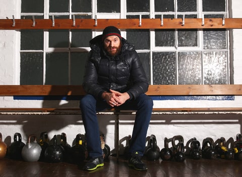 Tyson Fury after workout, 2014