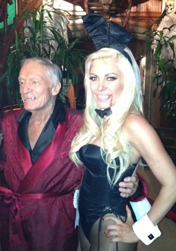 Hugh Hefner and Crystal Harris Celebs' 2012 Halloween Costumes Us