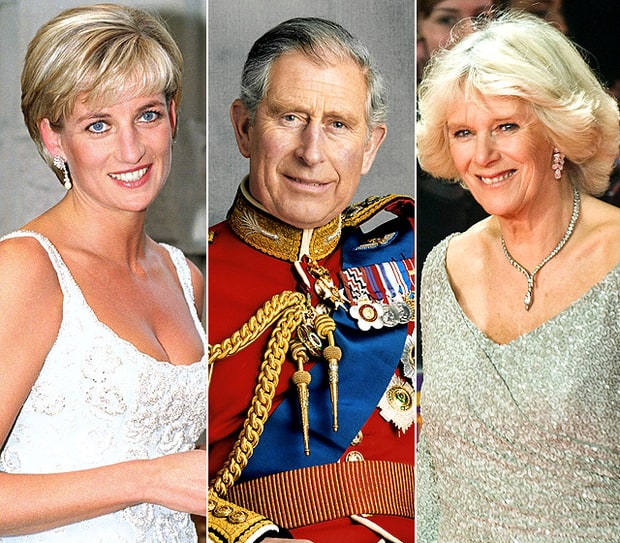 Prince Charles, the Late Princess Diana, and Camilla Parker Bowles