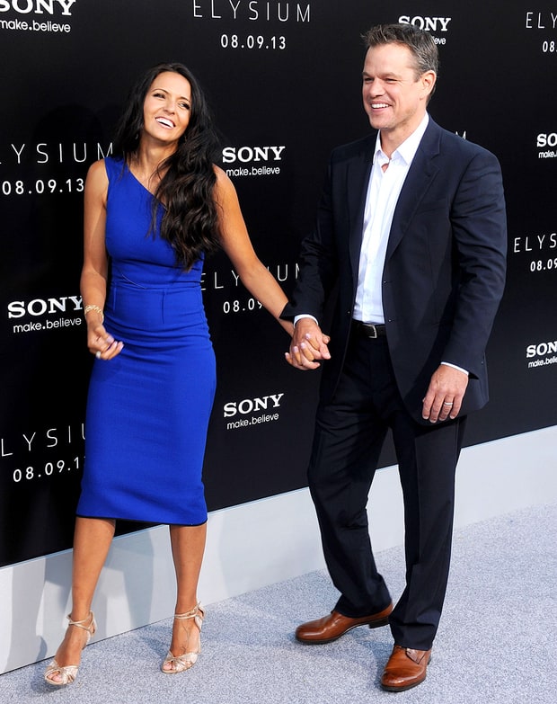Matt Damon Lucy Leads the Way Hot Pics Us Weekly