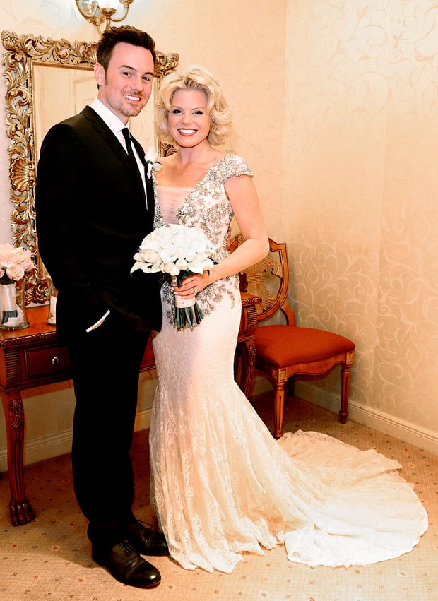 Megan Hilty and Brian Gallagher Celebrity Weddings 2013 Us Weekly