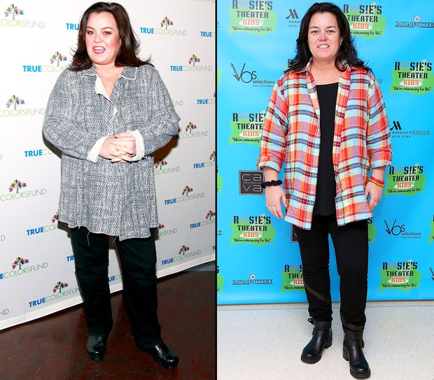 Rosie O'Donnell 50 pounds Celebrities' Weight Loss and
