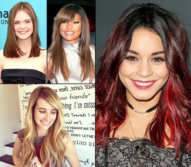 Celeb Hair Color Makeovers Celebrities Dramatic Hair