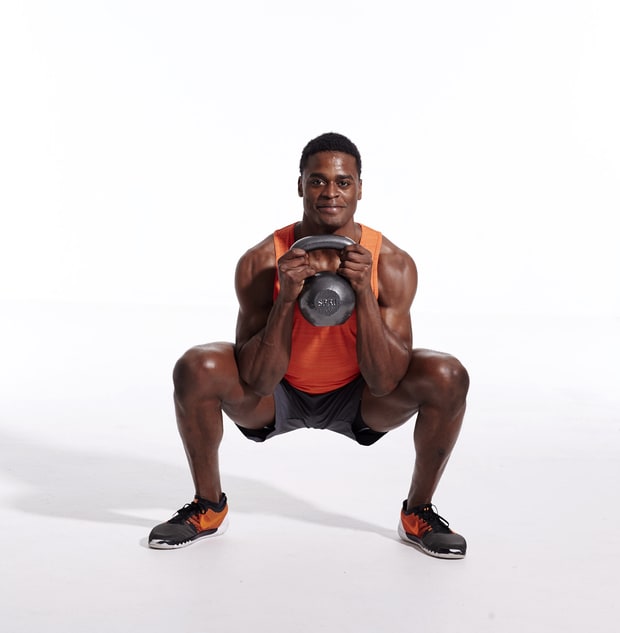 Kettlebell Goblet Squat with Calf Raise The Knee Workout Give Your