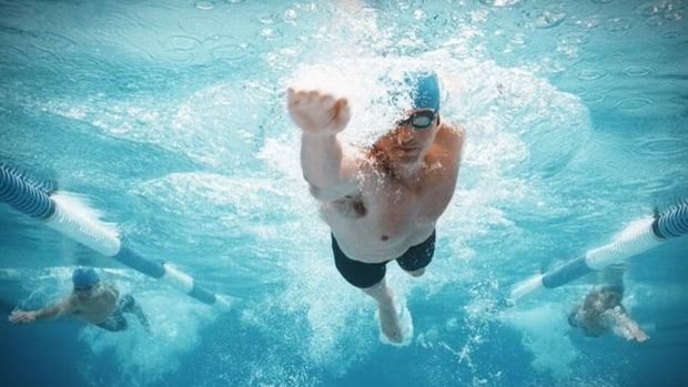 A Swimming Workout Routine For Men Chron Com Pool Lots Of Laps