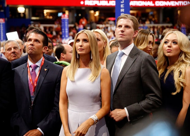 Donald Jr., Ivanka, Eric and Tiffany Trump