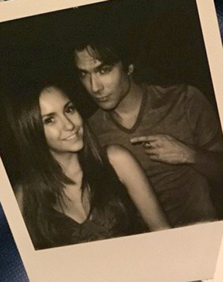 Nina Dobrev Takes Silly Photos With Ex Ian Somerhalder Before TVD Exit Us Weekly