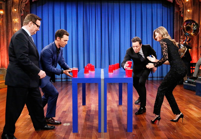 Flip Cup Jimmy Fallon's Most Hilarious Talk Show Games Us Weekly