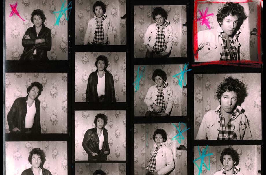 'Darkness on the Edge of Town' contact sheet, 1978