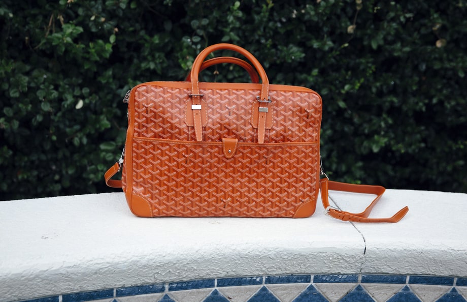Red Goyard Travel Bag