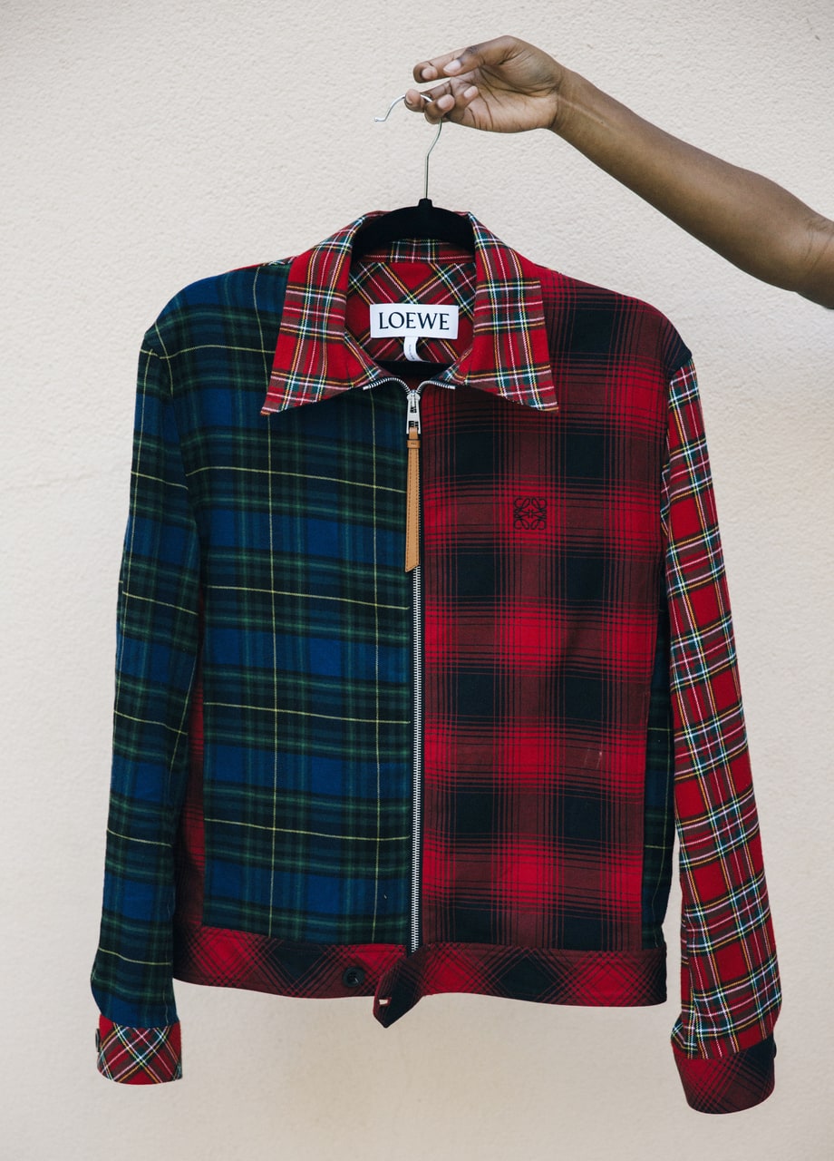 Loewe Red Plaid Jacket