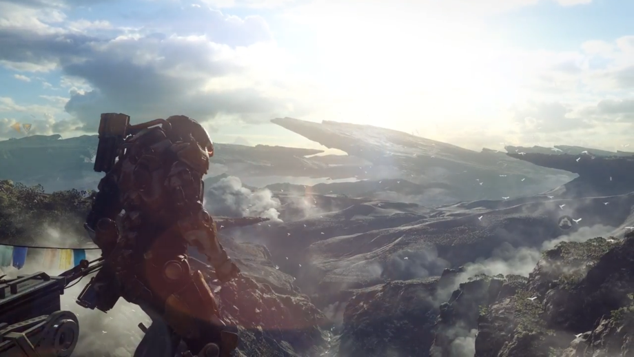Looking out over the game world from the top of Fort Tarsus. The transition from this into the main gameplay is completely seamless