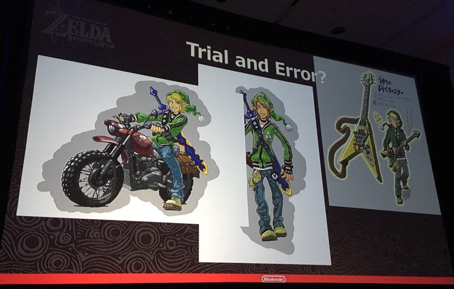 Ideas that never made it past the early stages: Biker Link, Tracksuit Link and Musician Link