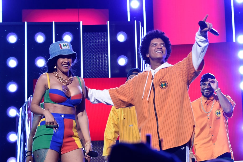 Best: Bruno Mars and Cardi B Perform in Vibrant Living Color