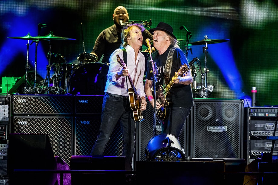 Paul McCartney and Neil Young