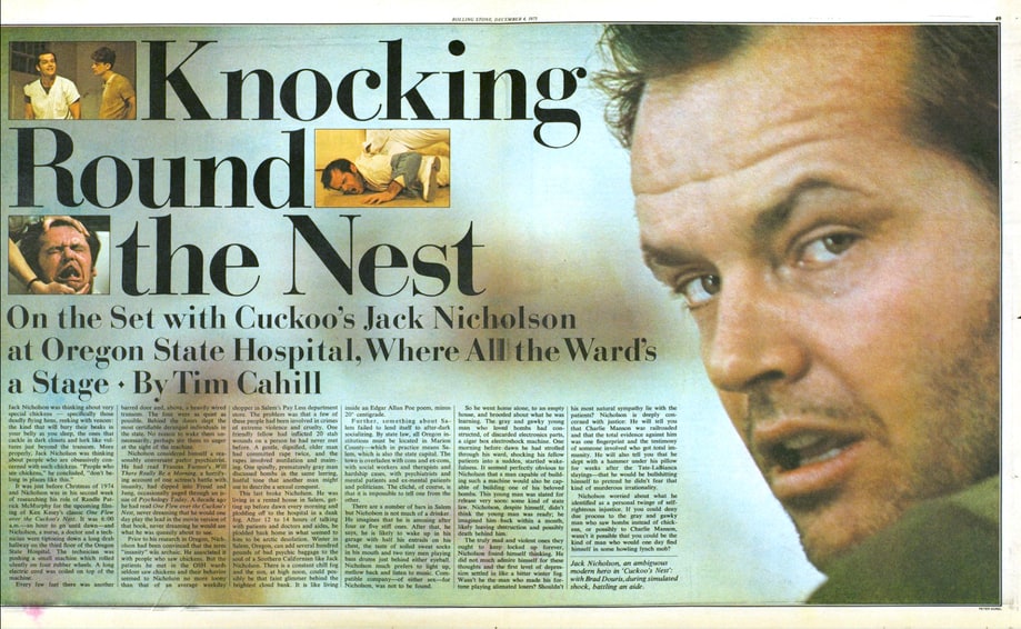 'One Flew Over the Cuckoo's Nest' Feature Spread