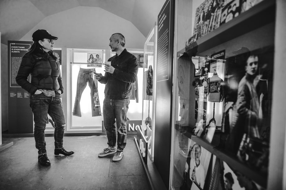 Jodi Peckman, Jonathan Cheung at Levi's Outpost