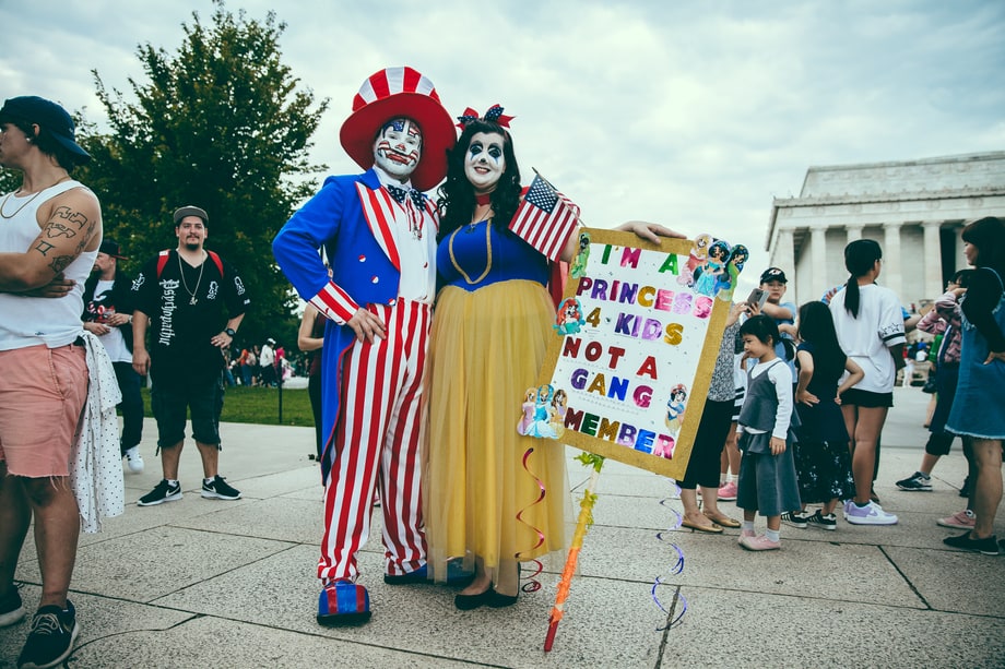 Uncle Sam and Snow White