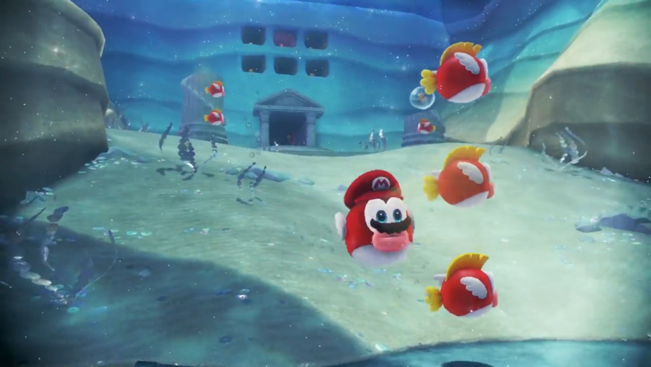 Becoming a Cheep Cheep allows you to swim underwater
