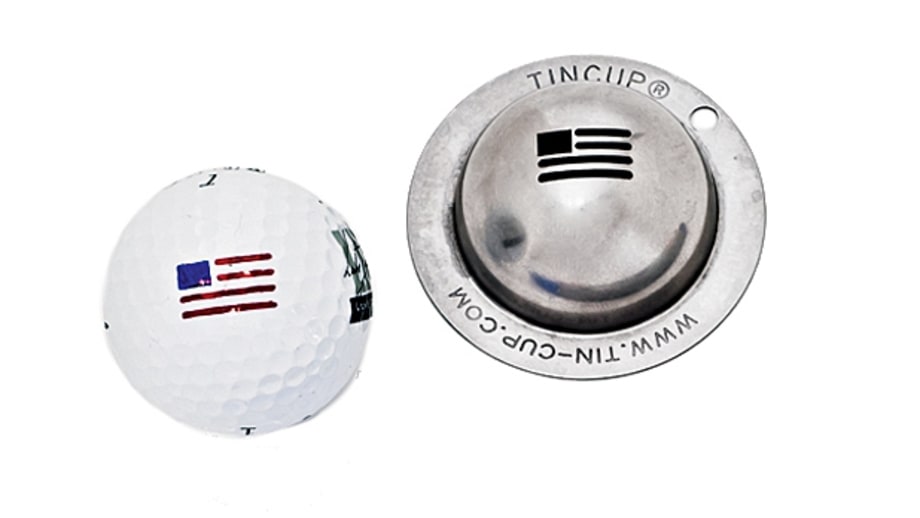 Tin Cup Golf Ball Stencil