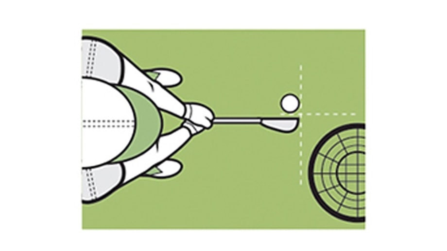 The problem: Taking the club back outside the target line and swinging outside-in on the downswing.