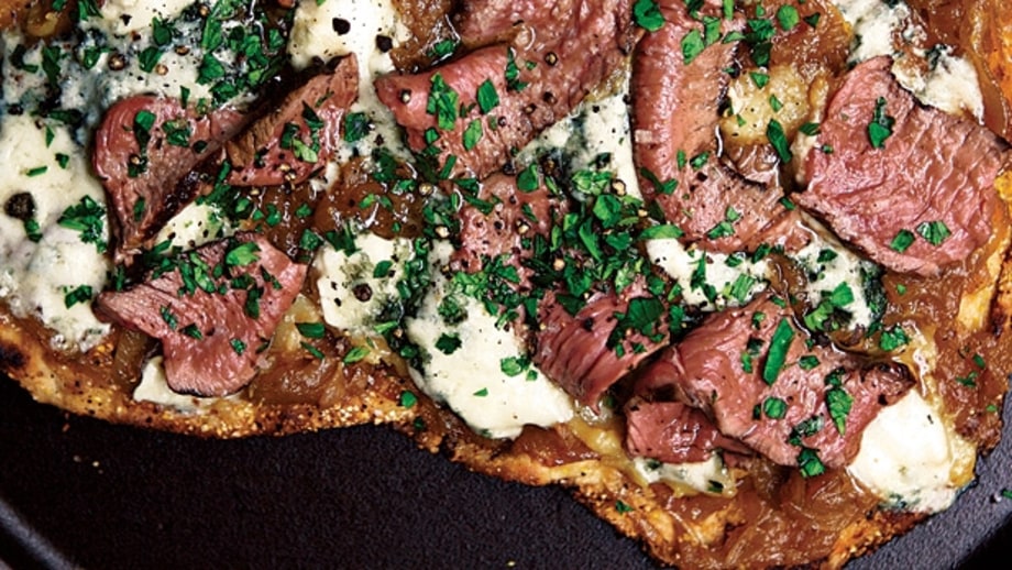 Black 'N' Blue Steak Pizza