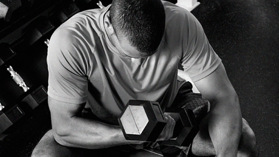 Mix balance with weights.